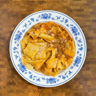 Torn Pasta  Bolognese